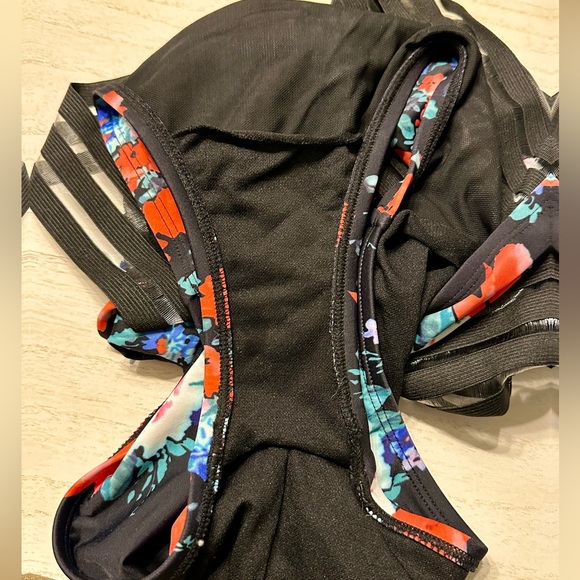 Hilor Women's One Piece Swimsuit Slimming High Waisted Floral Crossover Small - Picture 8 of 11